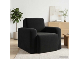Vidaxl Poltrona Preto Veludo