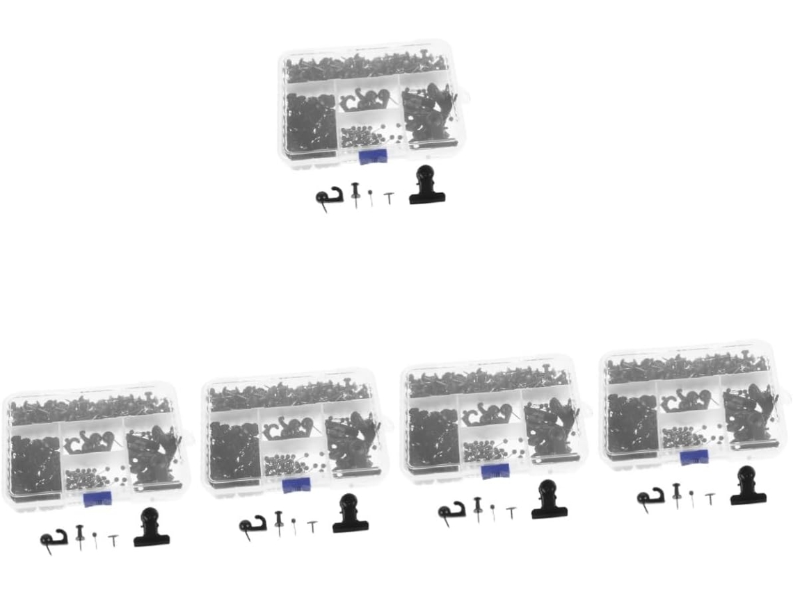 5 Conjuntos De Clips Metal Para Encadernação. Pés Prateleira Quadro