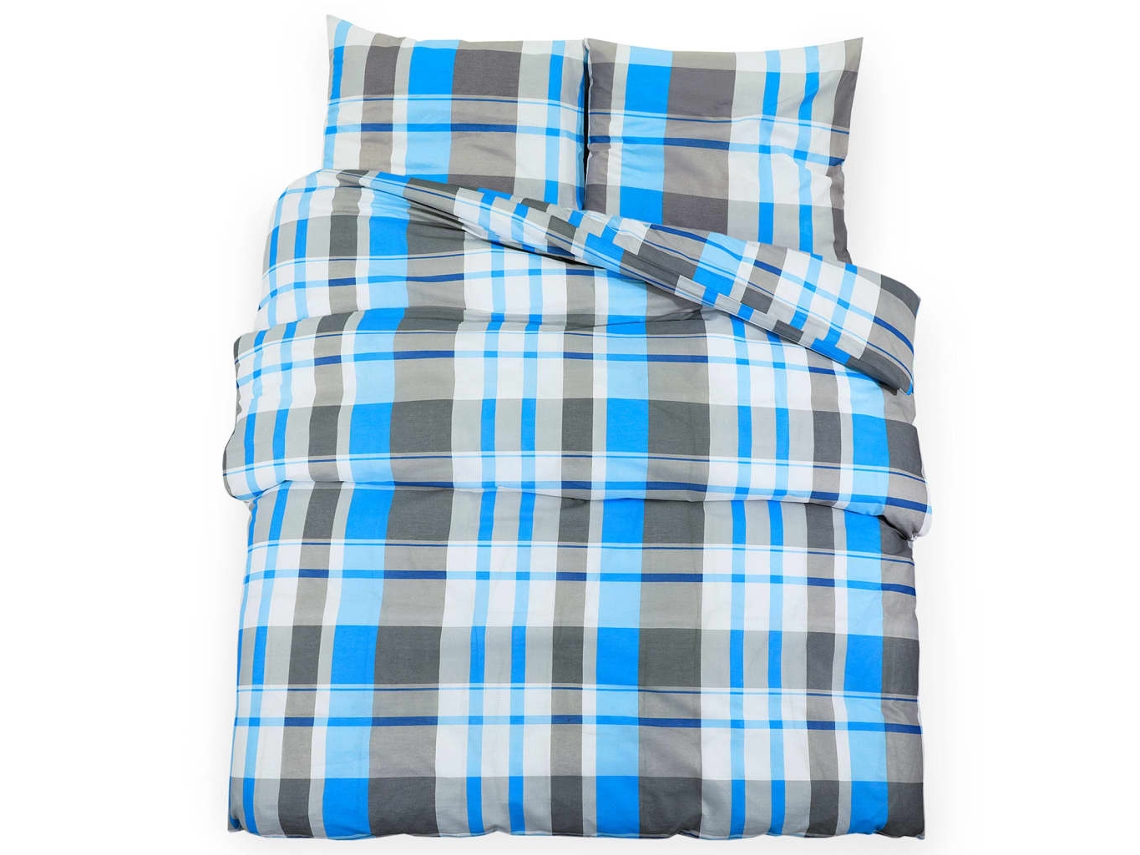 Duvet Cover Set, Duvet Cover Sets Vidaxl Cinzeto Algodão (200 X 200 Cm + 80 X 80 Cm)