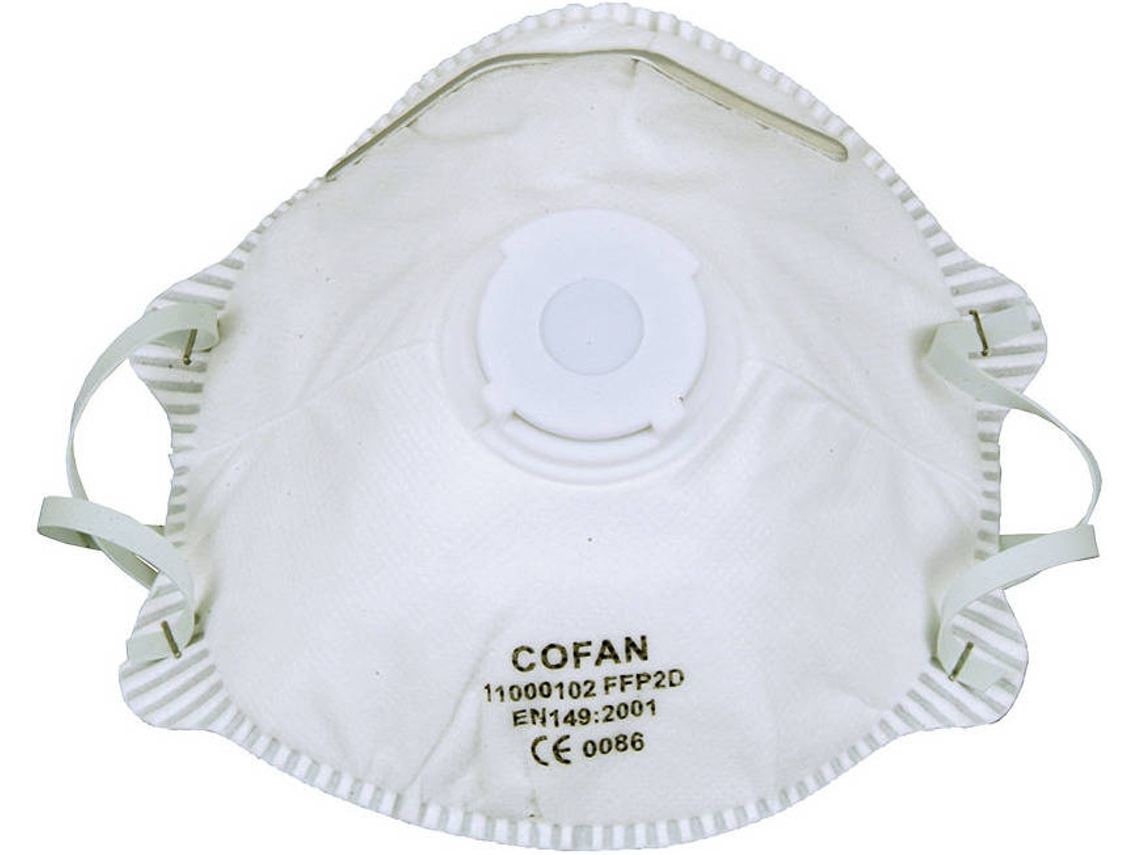 Conjunto de 2 Máscaras de Proteção COFAN Com Válvula FFP2D