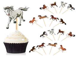 Palitos de papel Lurelia, Equestre, para doze Cake Pops E