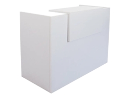 Balcão De Recepção Básico Pro. 117,5 X 100 X 65 Cm. Branco. Ofilike