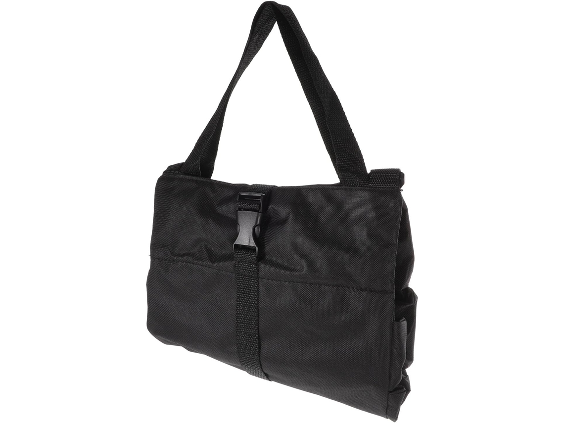 Bolsa Dobrável Para Ferramentas Em Tecido Oxford Preto Com Grande Capacidade De Armazenamento E