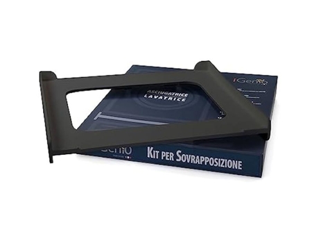 Kit de Sobreposição Universal para Máquina de Lavar e Secar Cinza Carvão IGENIO