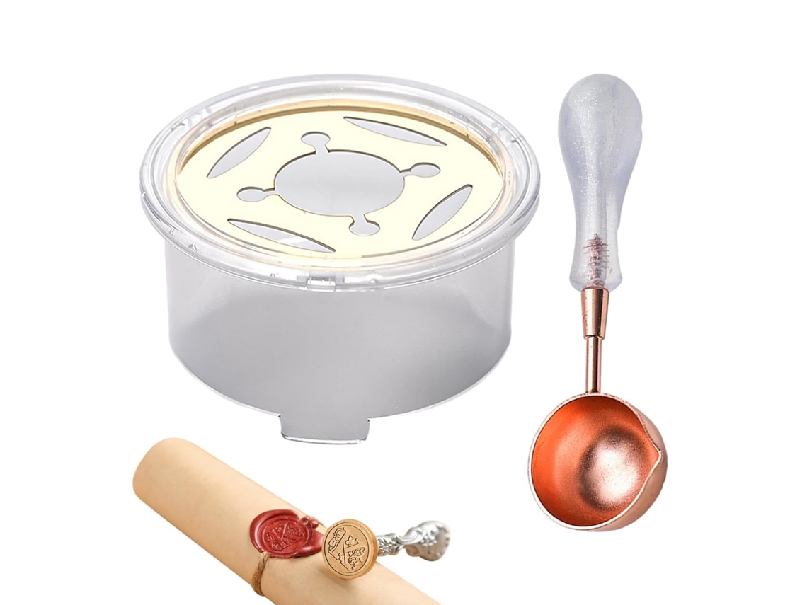 Kit De Carimbo E Colher Para Lacre