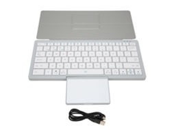 Capa De Teclado Para Tablet Com Trackpad Prata
