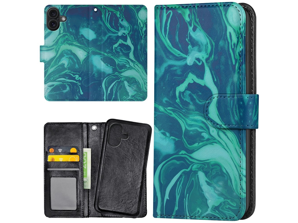 Capa Carteira/capa De Mármore Para Iphone 17