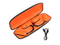 Aetheria fones de Ouvido Bluetooth 5.3 Open Ear Headphone Sem Fio com Cancelamento de Ruído Laranja