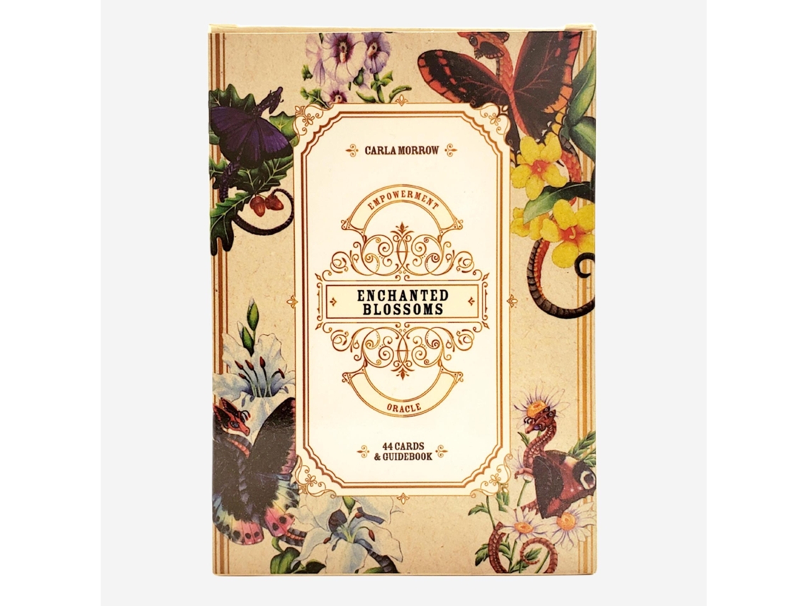 "enchanting Flowers Oracle Card Game" É Um Jogo De Tabuleiro Contendo 44 Cartas De Papel Revestido.