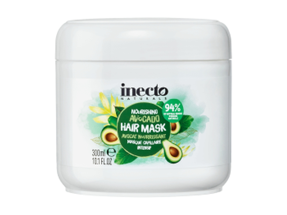Inecto Naturals - Máscara nutritiva de abacate para cabelos danificados ou danificados 300 ml de creme