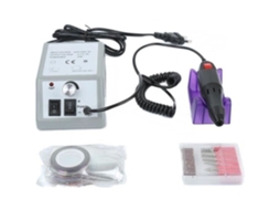 Kit de broca de unha cinza, polidor, lixa de unha, dispositivo elétrico, 20000rpm, profissional para unhas, pés, manicure, pedicure, cinza S/MARCA