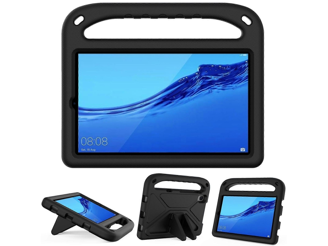 Capa Protetora Portátil Eva À Prova De Choque E Antiqueda Com Suporte Triangular Para Huawei Mediapad M5 Lite De 8,0 Polegadas