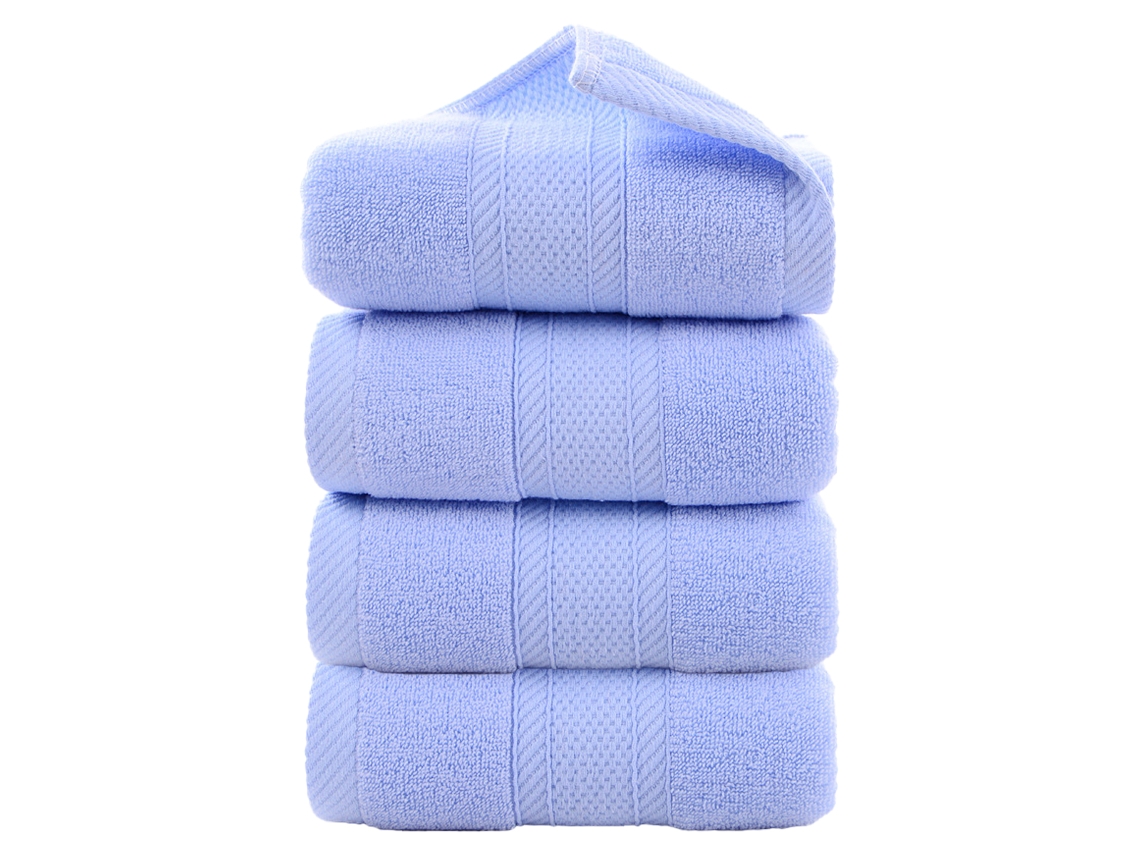 Toalha de Rosto NEVEANCE Absorvente Algodão Azul (34x75cm)