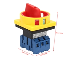 Laxiscreed Interruptor De Circuito Automático Tripolar 25a/32a Com Função De Rotação Para Segurança E Proteção Elétrica