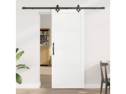 Vidaxl Porta Deslizante Orkdal 83 X 202 Cm Madeira De Pinho Maciça