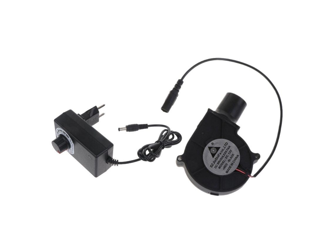 Ventilador Para Churrasqueira Com Plugue Padrão Europeu, 12v, Velocidade Ajustável, Ignição E Ventilador De Cozimento.
