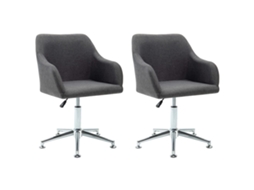 Dining Chair, Dining Chairs Vidaxl Cinzeto Tecido (n/a)