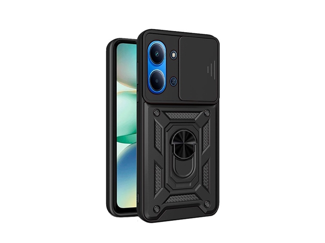 Capa Magnetic Slide Window Phonecare Para Xiaomi Poco C85 - Preto