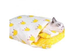 2026 bolsa de Sueño para Gatos Cálida Invierno Cama Removable Pequeña Mascota Casa Gatuna 45 65cm S e