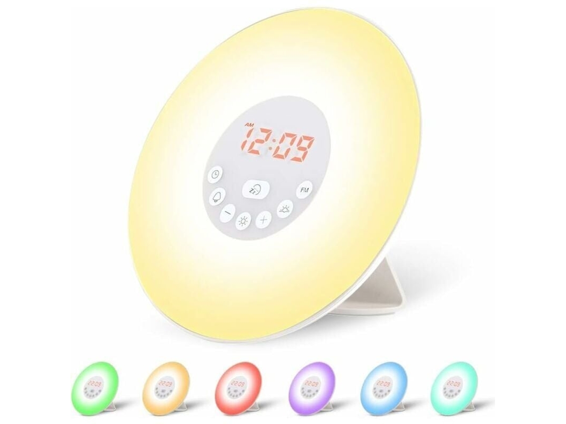 Lurelia Despertador Sunrise Awakening Light Lâmpada De Despertar Com Luz Padrão Europeu