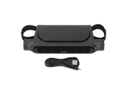 Car Seat Cooling Fan Usb Leafless 3 Speeds Portable Backseat Vehicle Black