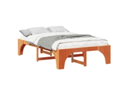 Estrutura da Cama Castanho 140 X 190 Cm MAISON EXCLUSIVE