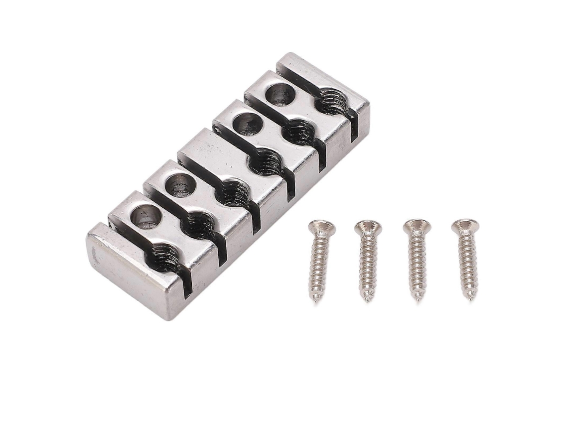 6 Bloqueador De Corda Com Parafusos, Ponte Sem Cabeça Para Guitarra 42mm