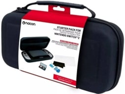 Bolsa Rígida e Protector Ecrã BIGBEN para Nintendo Switch 2 (Tamanho L - Preto)