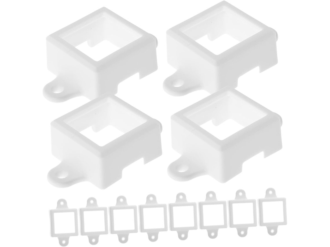 Conjunto De 12 Peças De Suportes E Clipes De Montagem De Led À Prova D'água Para Uso Externo