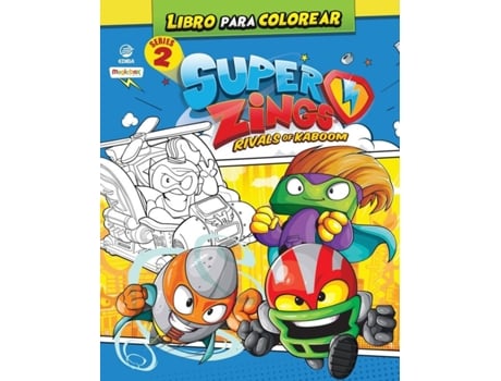 Livro Libro Para Colorear Superthings Series 2 - España de Ediba Europa Eon Sl (Espanhol)