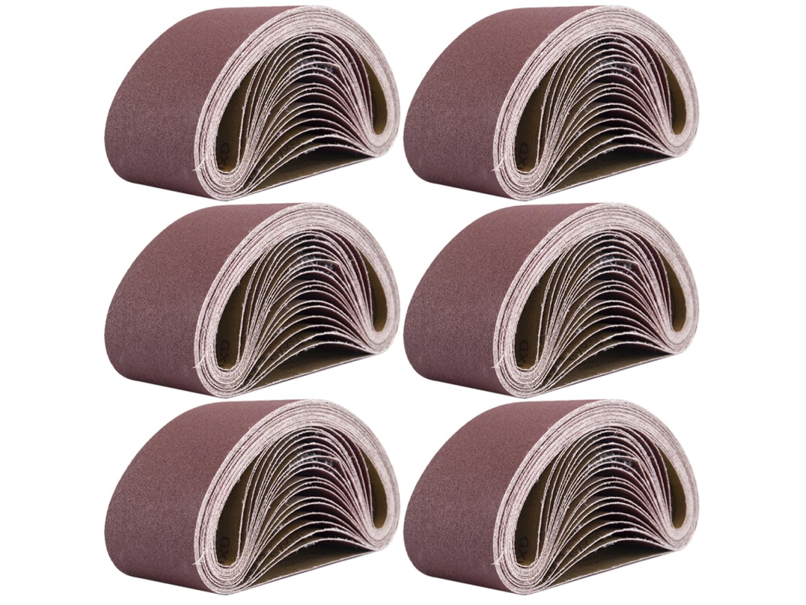 Lixas De Cinta Para Lixadeiras De Cinta, Grão 80, 10 X 10 Cm (4 X Polegadas), Papel Abrasivo
