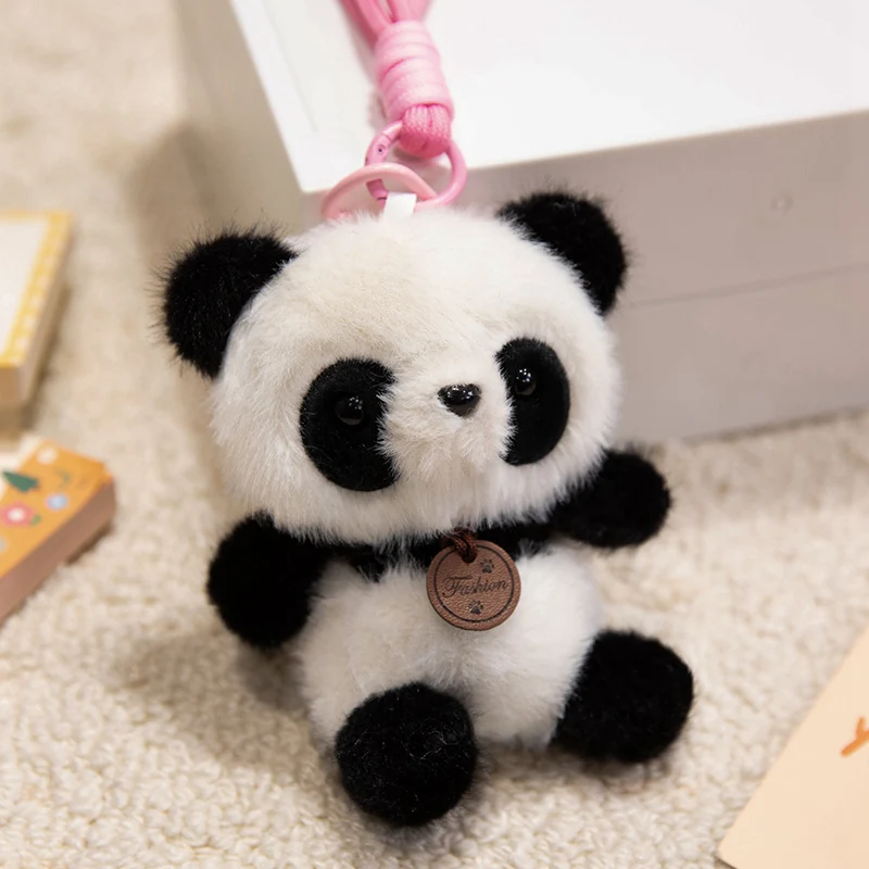 (panda 12cm) Boneco De Pelúcia Macio E Fofo Com Pingente - Brinquedo De Pelúcia Infantil