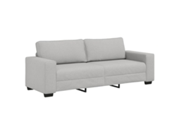 Sofá de 3 Lugares 220x77x82 Cm Tecido Cinzento Nublado MAISON EXCLUSIVE