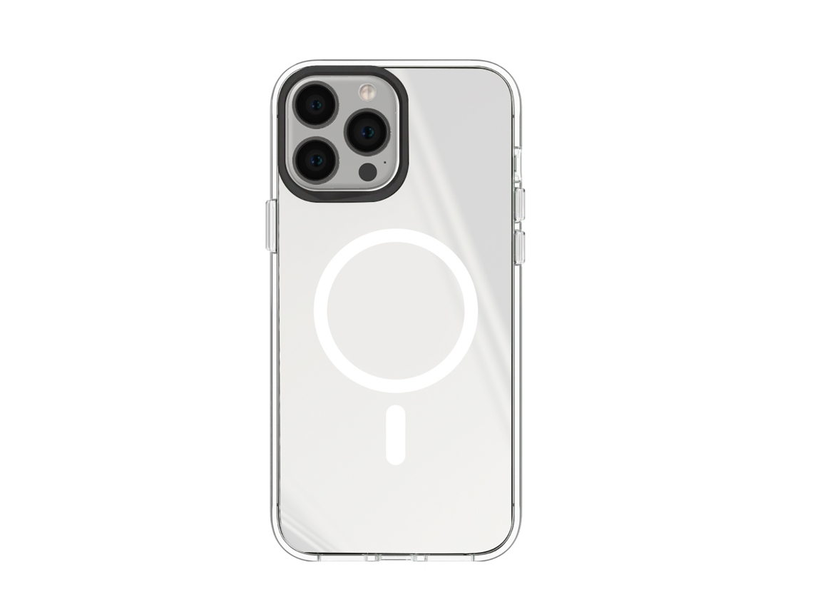 Capa Para Iphone 13 Pro Max Magsafe Absorção De Choques Anti-amarelecimento