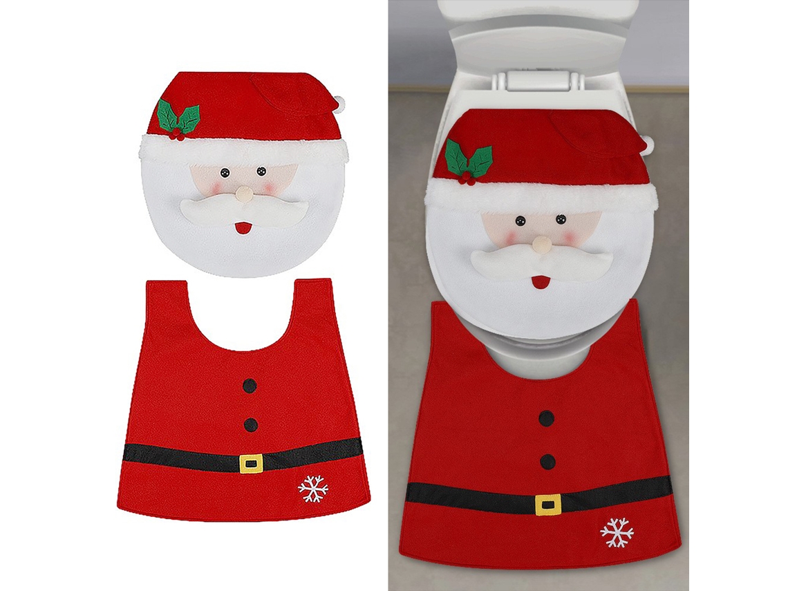 Conjunto de 2 Assento de Banho com Boneco de Neve e Alce para Idosos LAXISCREED