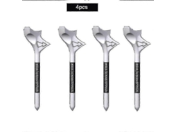 Lurelia Tees De Golfe Duráveis Com Design De Inclinação De 10° Que Reduz O Giro E Elimina A Resistência, Conjunto De Tees De Treinamento De 4 Peças