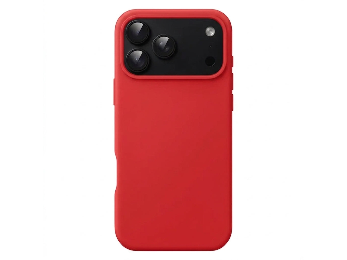 Capa Iphone 18 Pro Silicone Premium - Vermelho