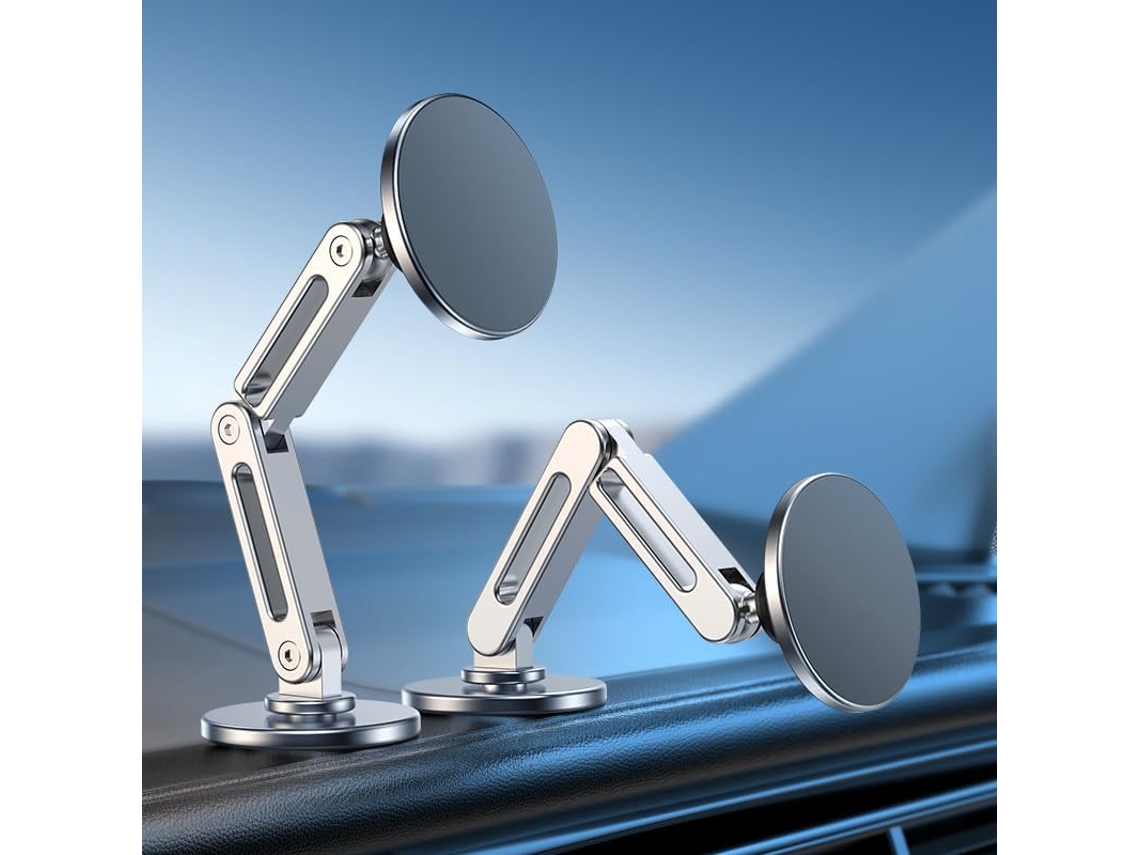Suporte Magnético Para Celular Veicular Em Liga De Alumínio, Com Rotação De 360°, Estável E Compatível Com Tesla Model 3/y.