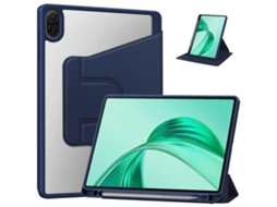 Capa De Couro Dobrável Em Três Partes Com Rotação Para Tablet Honor Pad X8a