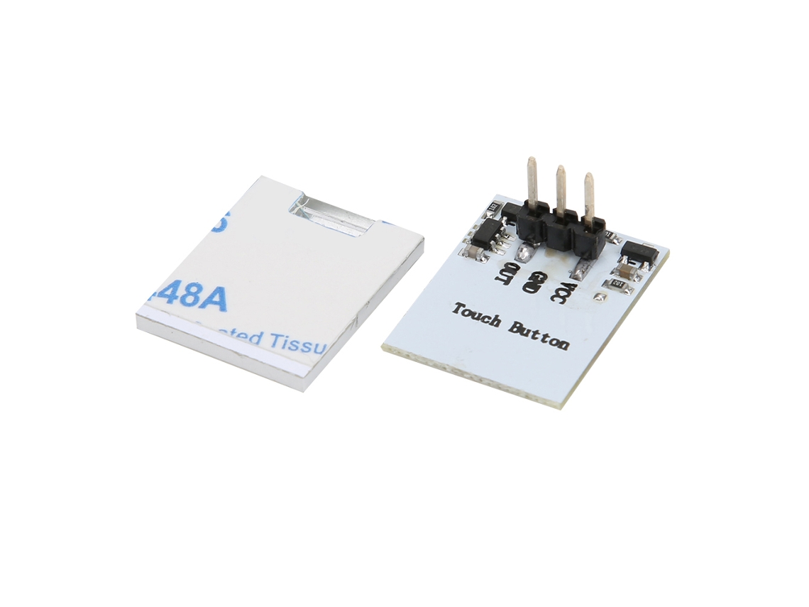 Módulo de Interruptor Táctil Capacitivo Anti interferência com Led Sensor Amarelo (2.7v 6v)