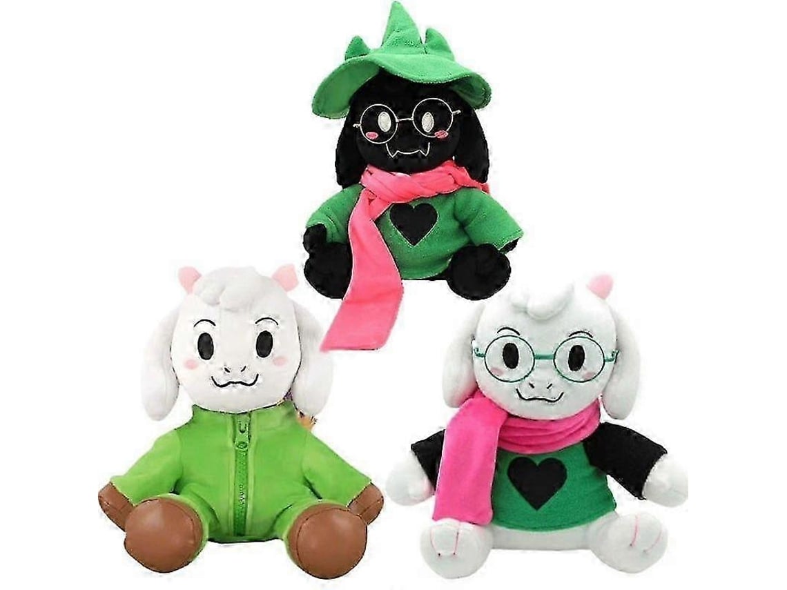 Pelúcia Ralsei Do Jogo Deltarune, Verde, Com Óculos E Cachecol, Para Crianças
