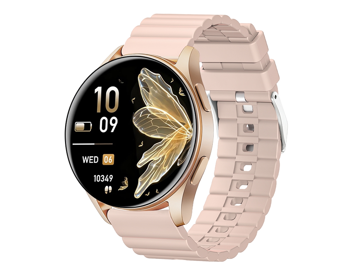 Smartwatch Com Gps Integrado Bússola Chamadas Bluetooth Bateria 400mah (rosa)