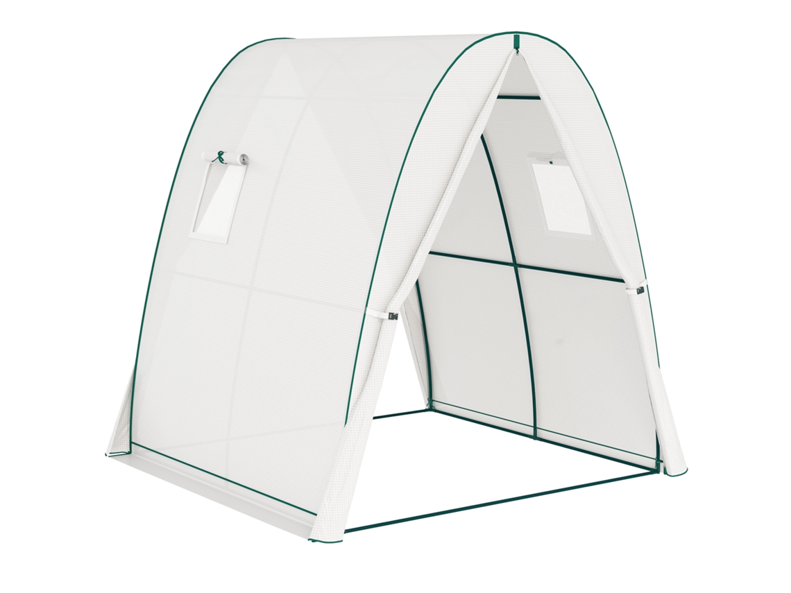 Estufa Porta Enrolar 2 Janelas Inverno 180x180x200cm Branca VELTRIX