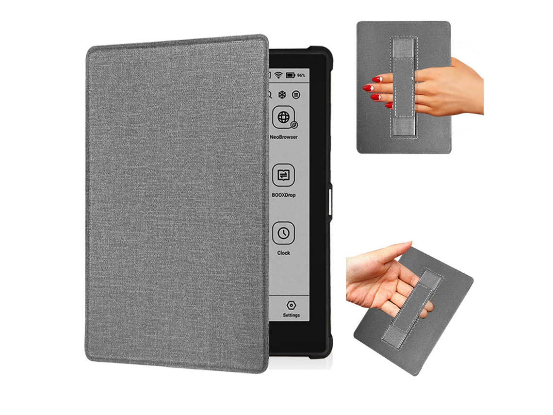 Capa Panoona Para Onyx Boox Poke 5/5s, Ultrafina E Com Cobertura Total Em Pele Pu Cinza