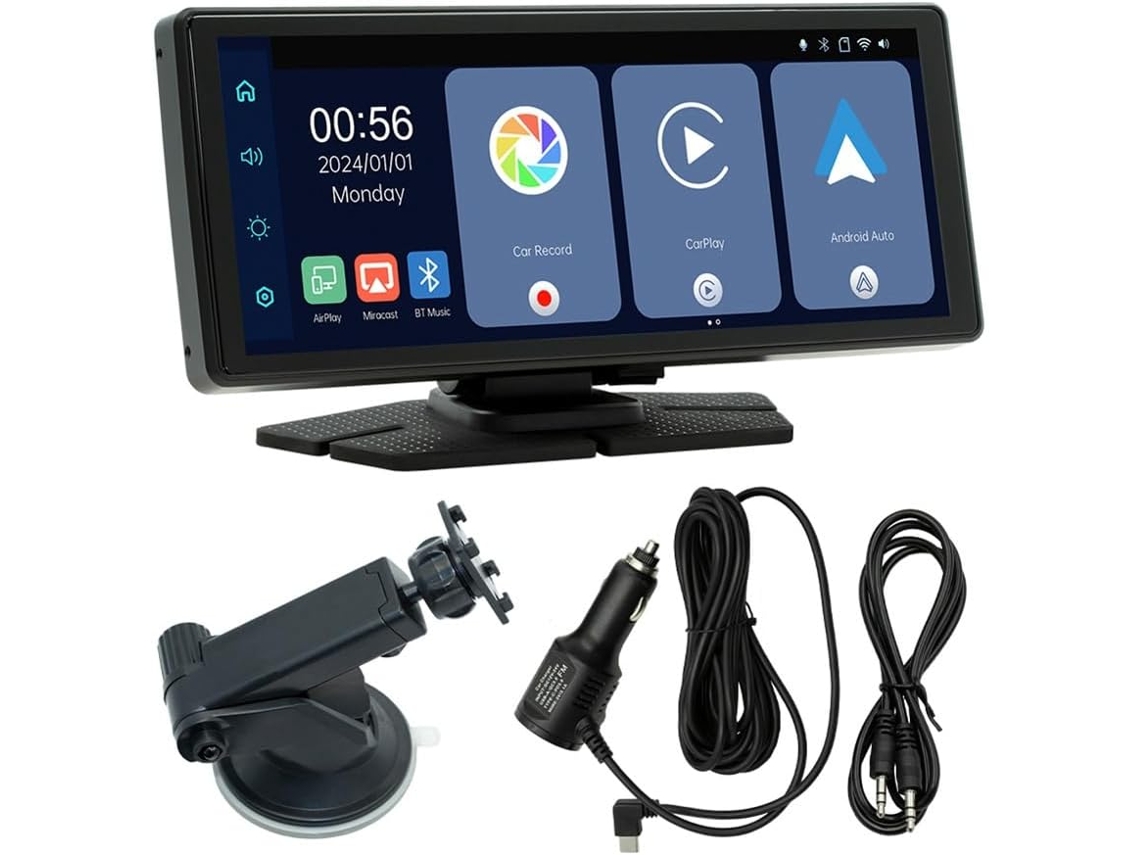 Reprodutor Mp5 Portátil para Carro com Tela Gps de 8,1 Polegadas, Bluetooth e Carplay. SFUSHOS