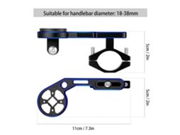 Suporte Ajustável para Computador de Bicicleta com Adaptador para Câmera e Luz S/MARCA