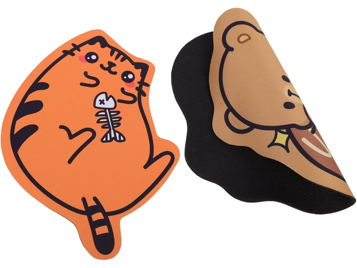Conjunto De 2 Mousepads Para Notebook, Estampa Animal, Confortáveis E Fáceis De Usar