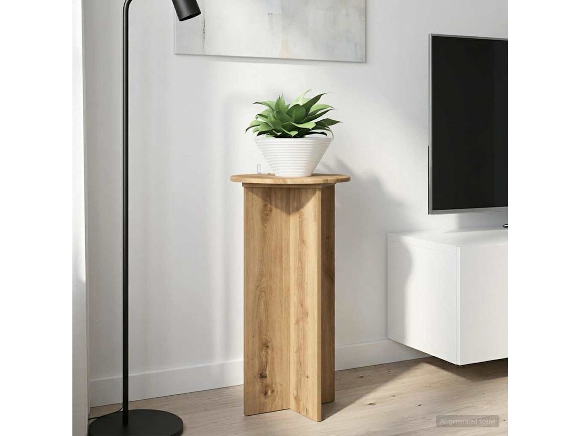 Vidaxl Suporte Para Plantas 2 Unid. Carvalho Arttisan 40 X 40 X 80 Cm