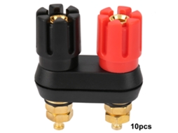 Laxiscreed Conector De Banana Doble 4mm Para Altifalantes Com Design Duplo