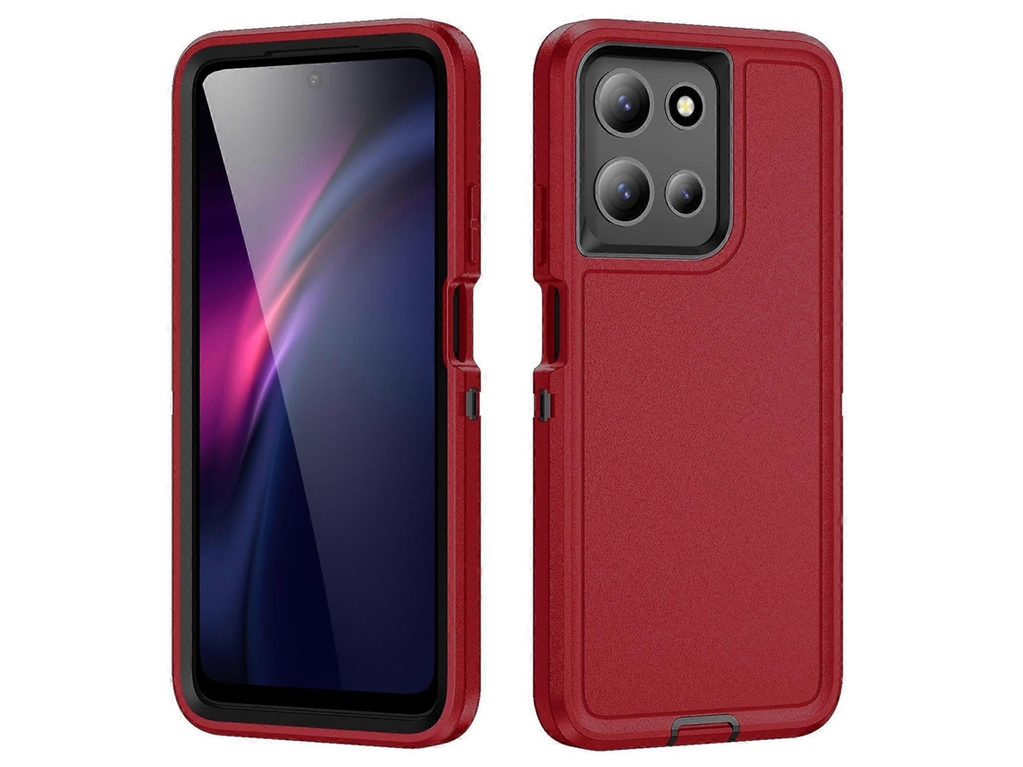 Capa Resistente À Água E Em Policarbonato (pc) + Silicone Para Motorola Moto G 5g 2025